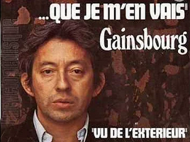 Gros plan sur Serge Gainsbourg en costume