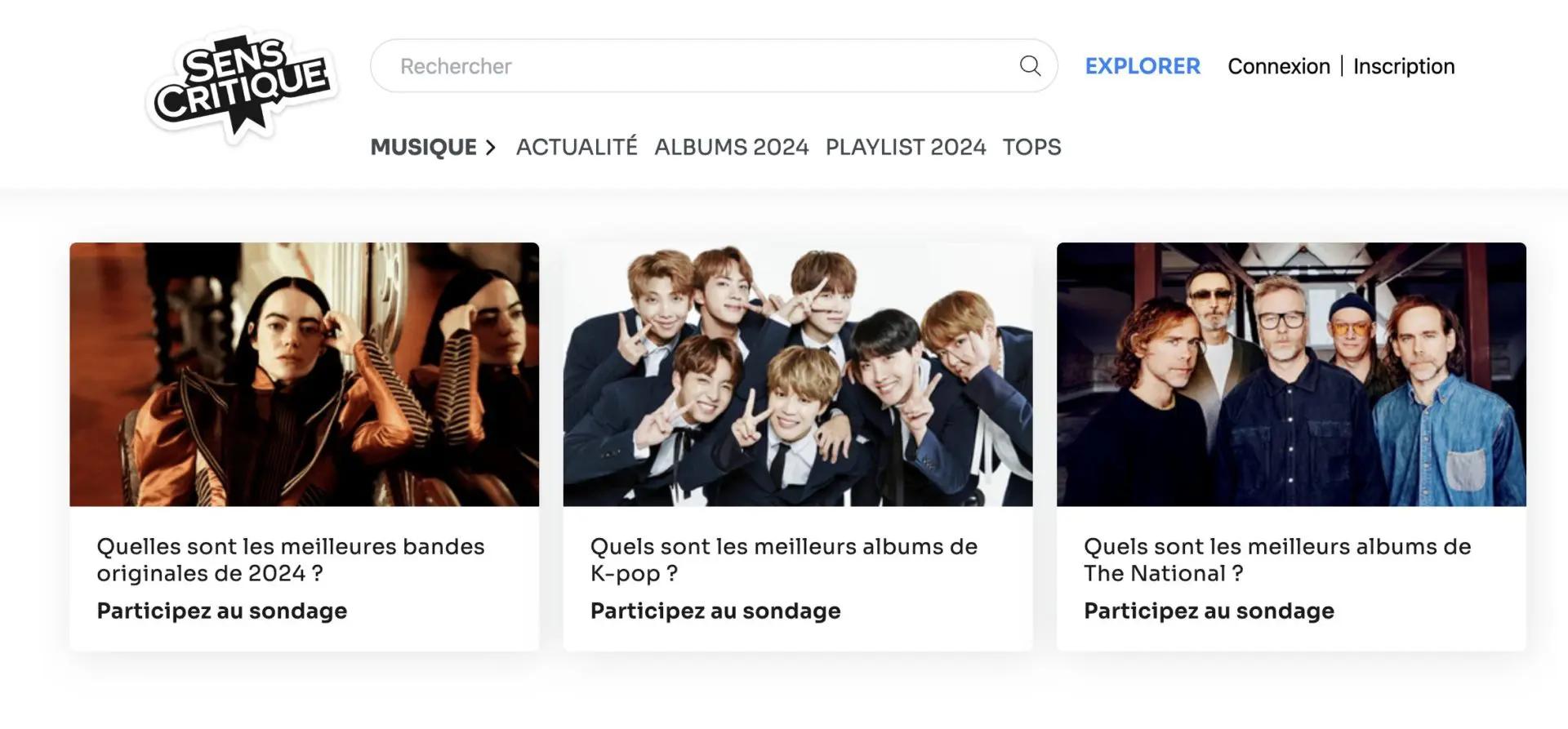 image montrant plusieurs articles en lien avec la musique