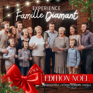 Pack Famille Diamant Édition Noël – expérience studio famille premium avec clip
