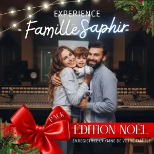 Pack Famille Saphir Édition Noël – expérience studio en famille
