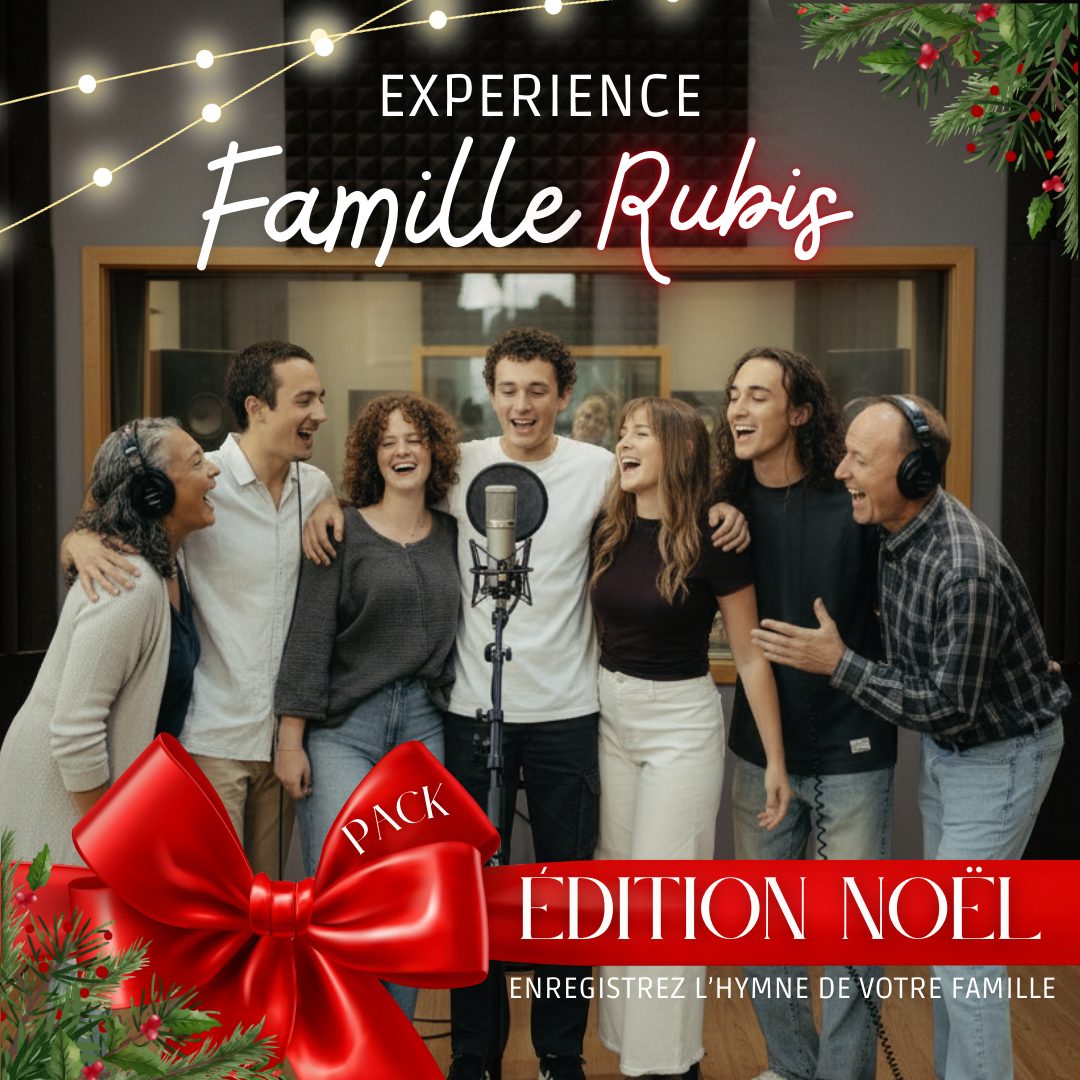 Pack Famille Rubis Édition Noël – expérience studio famille complète